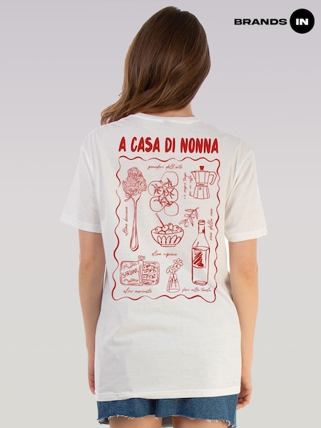 Brands In White Pomodori Freschi Graphic Print T-Shirt (H97668) | €39