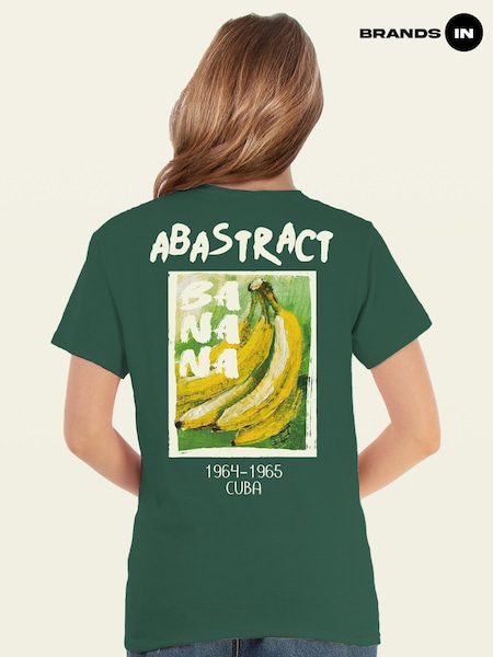 Brands In Green Banana Abstract Graphic Print T-Shirt (H97672) | €39
