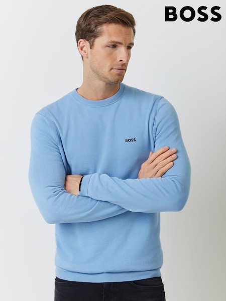 BOSS Blue Ever Regular-Fit Crew Neck Jumper (H97846) | €171