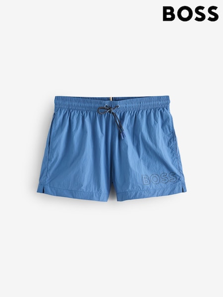 BOSS Blue Mooneye Logo Swim Shorts (H97942) | €64