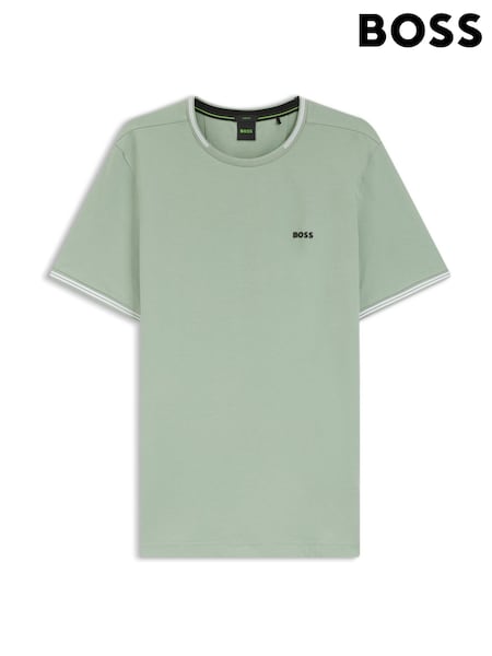 BOSS Green Taul Tipped Regular Fit Logo T-Shirt (H97972) | €91