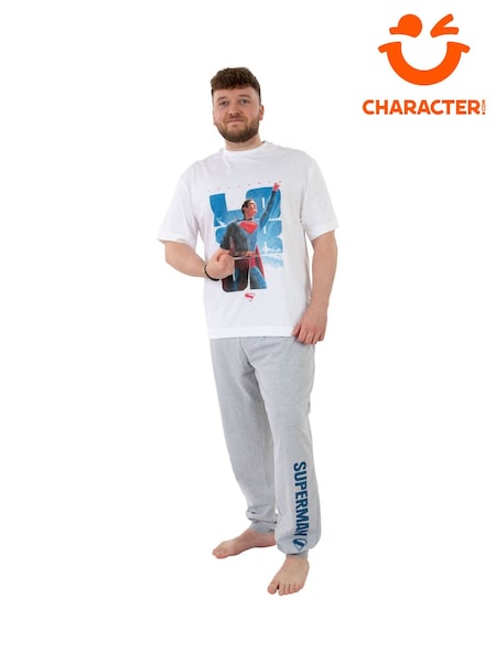 Character White DC Comics Superman Short Sleeve Pyjamas (H98216) | €28
