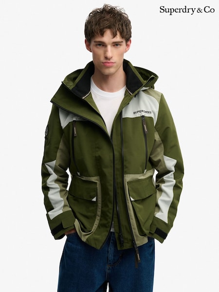 Superdry Green Hood Colour Block Windbreaker (H98260) | €166