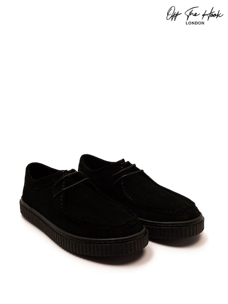Off The Hook Hetfield Leather Lace-Up Casual Boat Shoes (H98325) | 50 €