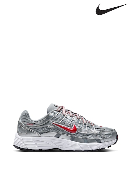 Nike Grey/Red P6000 Trainers (H98335) | €86
