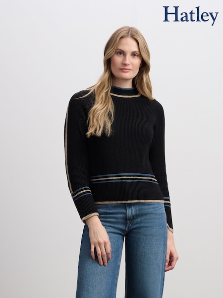 Hatley Raglan Pullover Black Jumpers (H98411) | 297 QAR