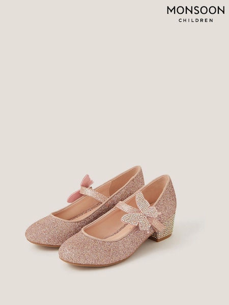 Monsoon Glitter Butterfly Strap Heels (H98497) | ‏206 د.إ.‏ - ‏ 234‏ د.إ.