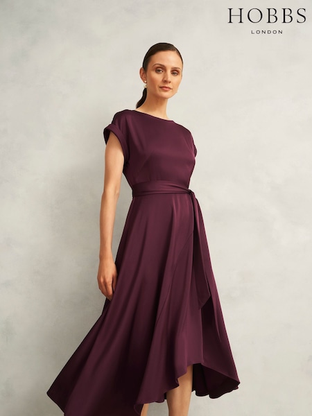 Hobbs Red Agnes Dress (H98676) | €262