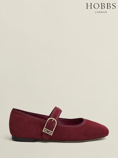 Hobbs Red Clara Mary Jane Shoes (H98703) | 490 QAR
