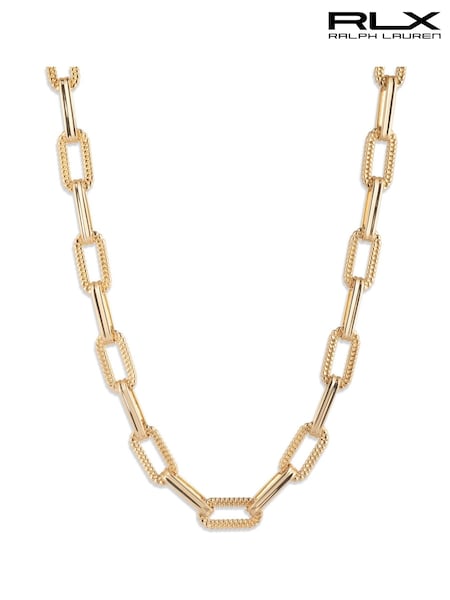 Lauren Ralph Lauren Gold Herringbone Flex Necklace (H98704) | €166