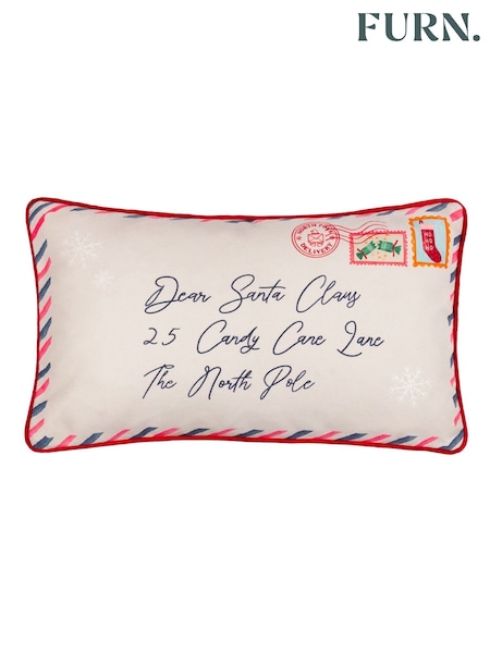 Furn Multicolour Dear Santa Printed Reversible Cushion (H99163) | €24.50