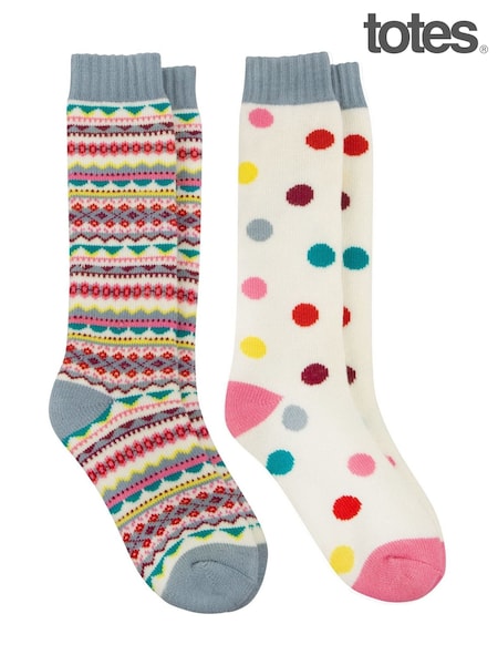 Totes Toasties Ladies Welly Boot Socks 2 Pack (H99522) | 31 €