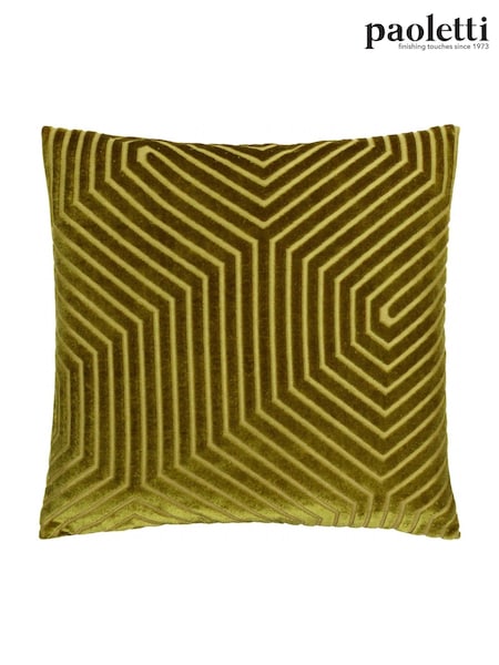 Paoletti Olive Empress Faux Fur Cushion (H99558) | €23