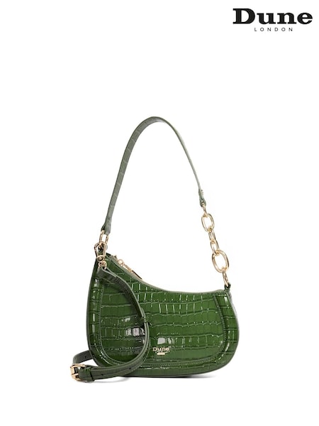 Dune London Green Small Direction Smart Scoop Shoulder Bag (H99870) | €131