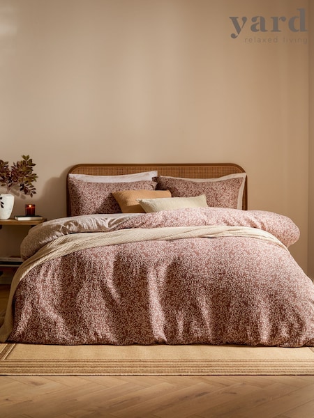Yard Cinnamon Perrie Leaf Muslin Duvet Cover Set (H99889) | €59 - €116