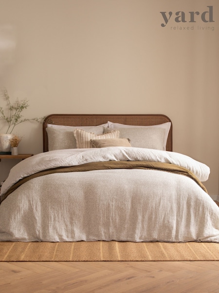 Yard Natural Perrie Leaf Muslin Duvet Cover Set (H99904) | 208 QAR - 406 QAR