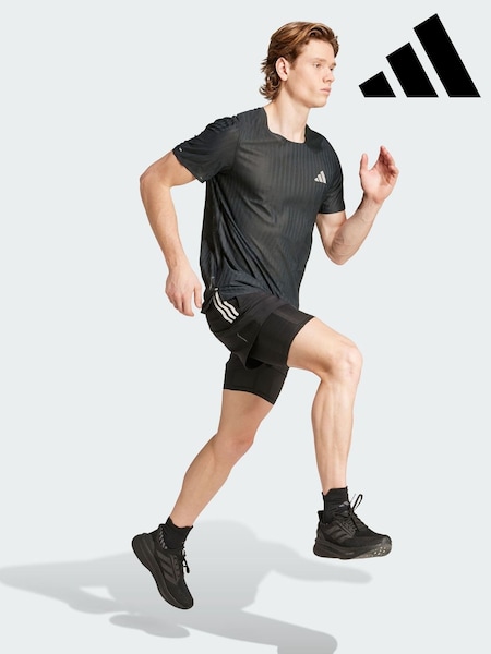 adidas Black Adi365 Running CLIMACOOL+ T-Shirt (H99947) | AED291