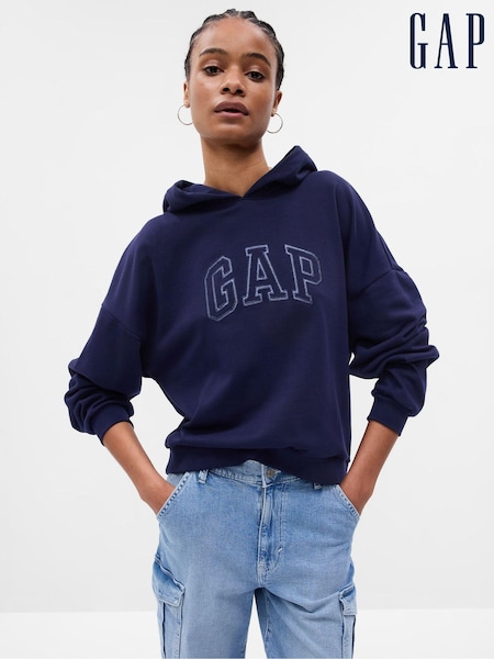 Gap Blue Vintage Soft Arch Logo Long Sleeve Hoodie (K01920) | €30