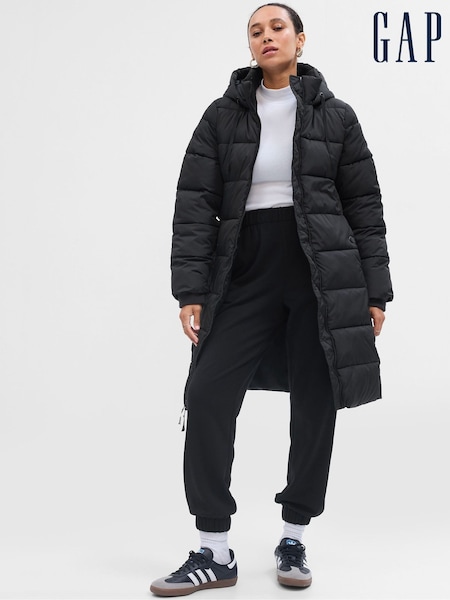 Gap Black ColdControl Long Puffer Coat (K01986) | €60
