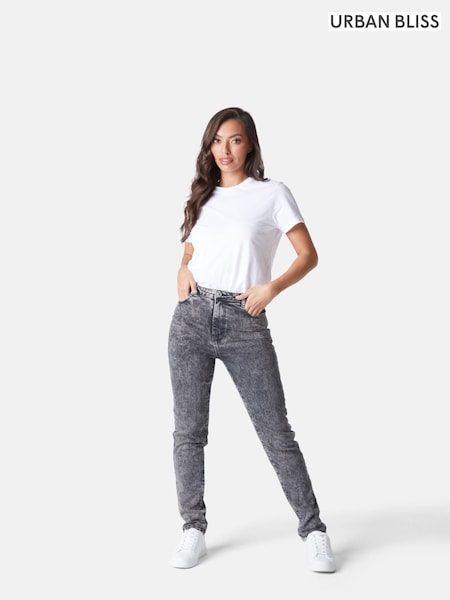 Urban Bliss Acid Wash Comfort Stretch Denim Mom Jean (K02914) | € 23