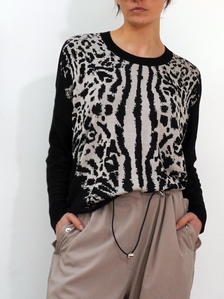 Religion Crew Neck Glitch Jumper (K08710) | 207 LEI