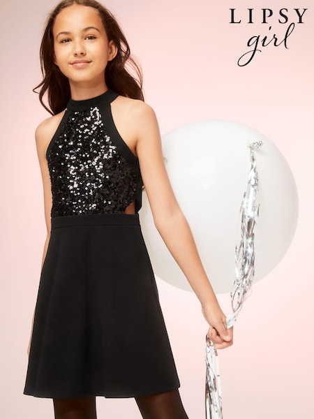 Lipsy Sequin Bodice Sleeveless Party Dress (K09380) | 20 € - 24 €