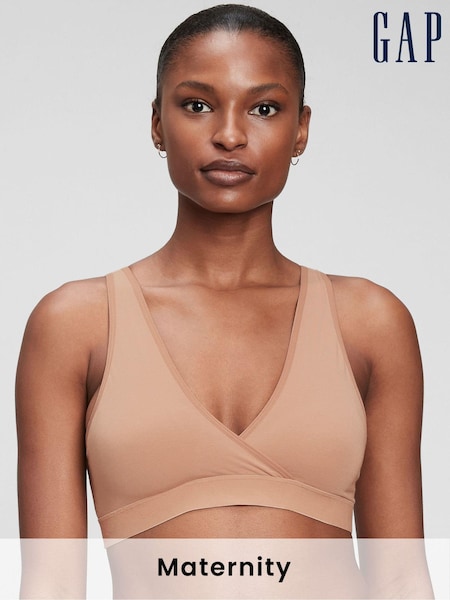 Gap Beige Maternity Nursing Lounge Bralette (K12436) | €7