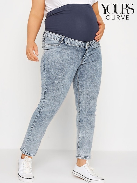 Yours Curve Blue Maternity Mom Jean (K13921) | €23