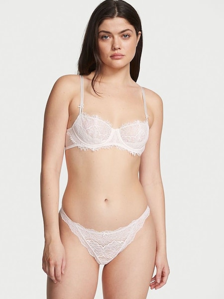 Victoria's Secret Coconut White Lace Thong Knickers (K16117) | €7