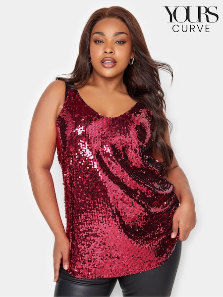 Pink - Yours Curve London Sequin Cami (K16234) | 29 €