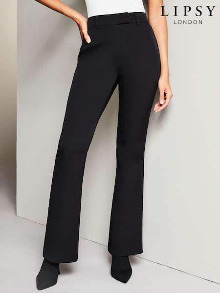 Lipsy Black Smart Bootleg Kick Flare Trousers (K16312) | €12.50