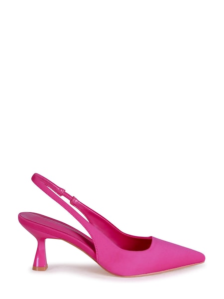 Roza fuksija - Linzi Presley Slingback Court Shoe With Stiletto Heel (K19759) | € 13