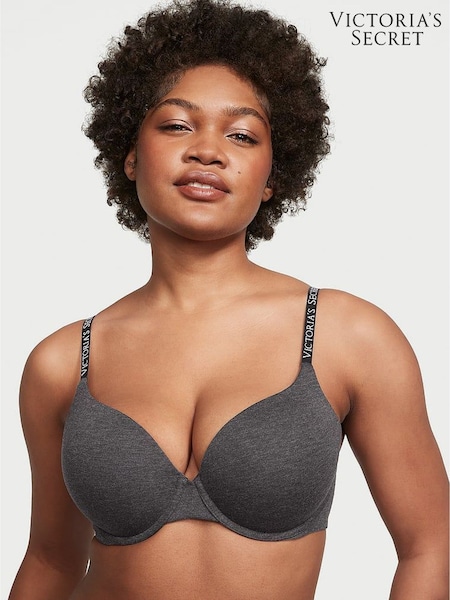 Victoria's Secret Charcoal Heather Grey Strap Full Cup Push Up Bra (K22590) | €40