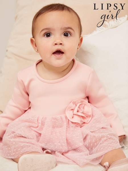 Lipsy Pink 2 in 1 Tutu Corsage Dress (0-6yrs) (K22630) | AED95 - AED100