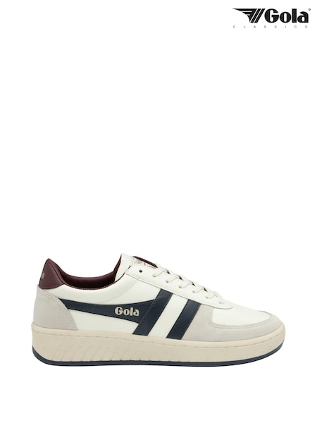 Gola Grandslam Classic Leather Lace-Up Trainers (K23045) | 304 LEI