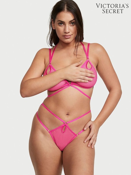 Victoria's Secret Forever Pink Mesh Fishnet Bodysuit (K23473) | €31