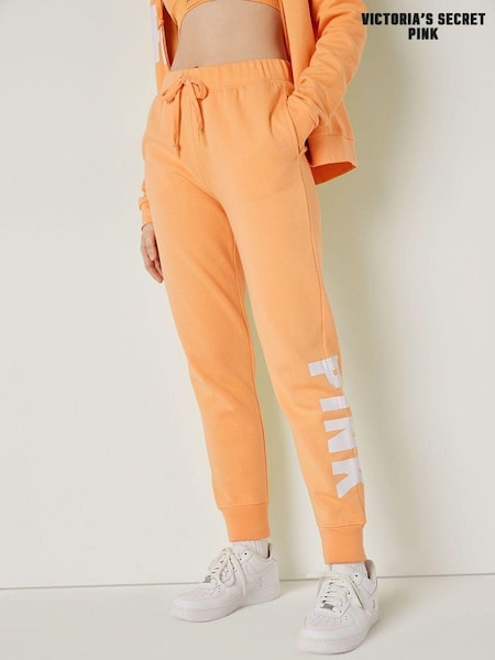 Victoria's Secret PINK Light Orange Sans Logo Fleece Lounge Jogger (K24508) | €20.50
