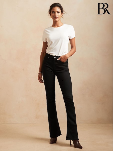 Banana Republic Black High-Rise Flare Soft Sculpt Jeans (K29453) | €22