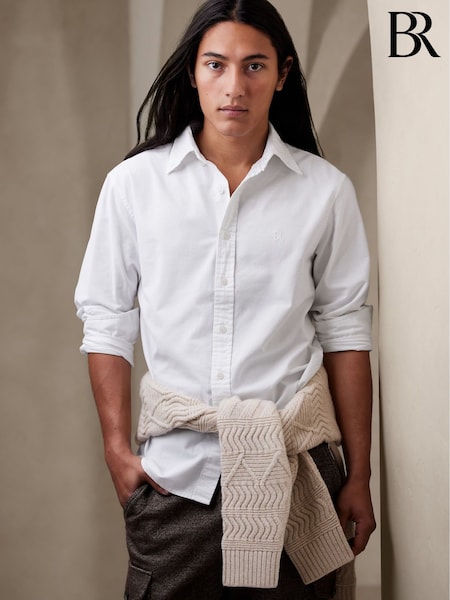 Banana Republic White Oxford Dress Shirt (K29465) | €29