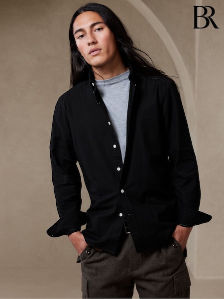 Banana Republic Black Oxford Dress Shirt (K29480) | €40