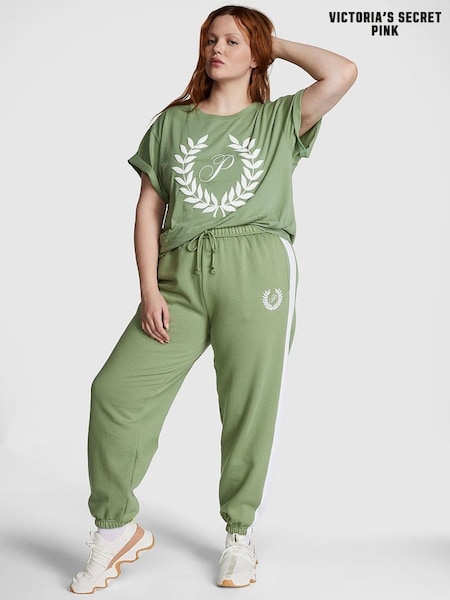 Victoria's Secret PINK Wild Grass Green Fleece Cuffed Jogger (K30811) | €24