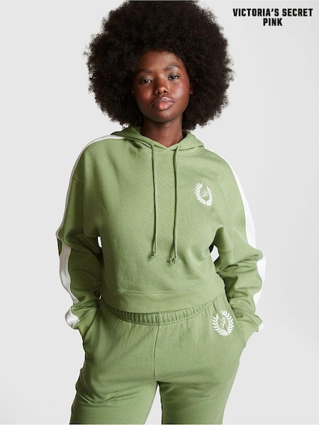 Victoria's Secret PINK Wild Grass Green Fleece Hoodie (K30939) | €22