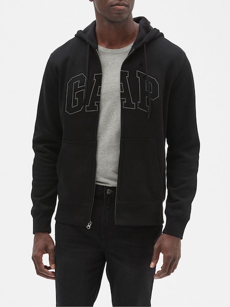 Gap Black Zip Up Arch Logo Hoodie (K30984) | €57