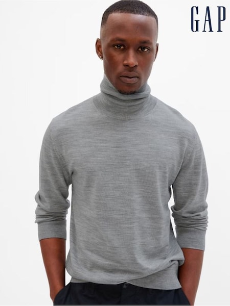 Gap Grey Merino Turtleneck Jumper (K30993) | €27