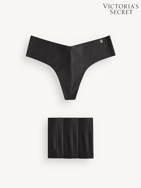 Victoria's Secret Black Thong 4 Pack Knickers (K31550) | €22.50
