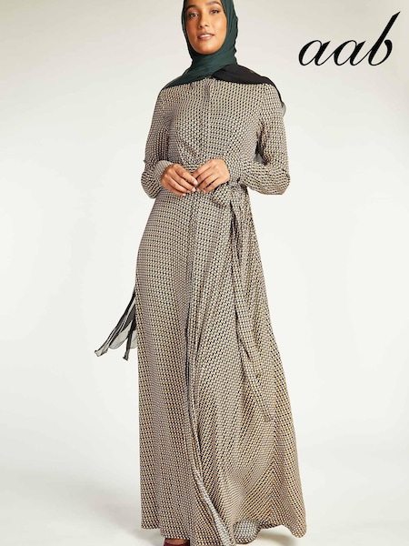 Aab Brown Esagona Maxi Dress (K32233) | €51
