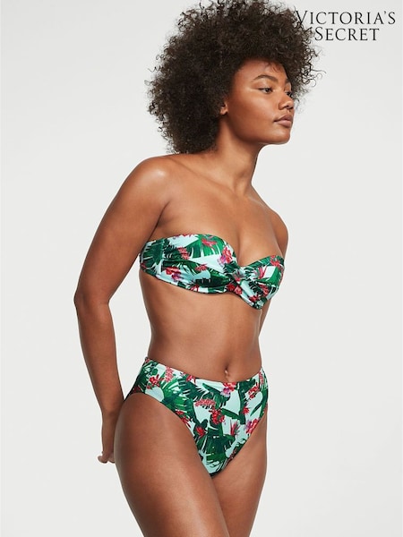 Victoria's Secret Blue Palm Strapless Swim Bikini Top (K32873) | €22