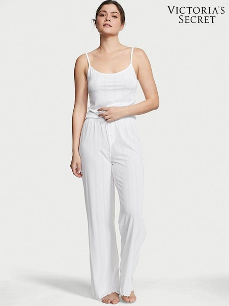 Victoria's Secret White Cami Long Pyjamas (K33517) | €33