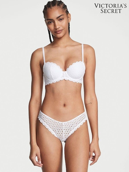 Victoria's Secret VS White Brazilian Broderie Knickers (K33553) | €19.50