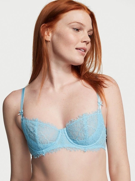 Victoria's Secret Blue Topaz Lace Unlined Balcony Bra (K35171) | €25